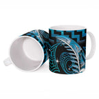 Blue Matariki New Zealand Ceramic Mug Maori Poutama Galaxy Vibes - Aussie Hoodie
