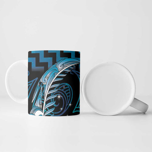 Blue Matariki New Zealand Ceramic Mug Maori Poutama Galaxy Vibes - Aussie Hoodie