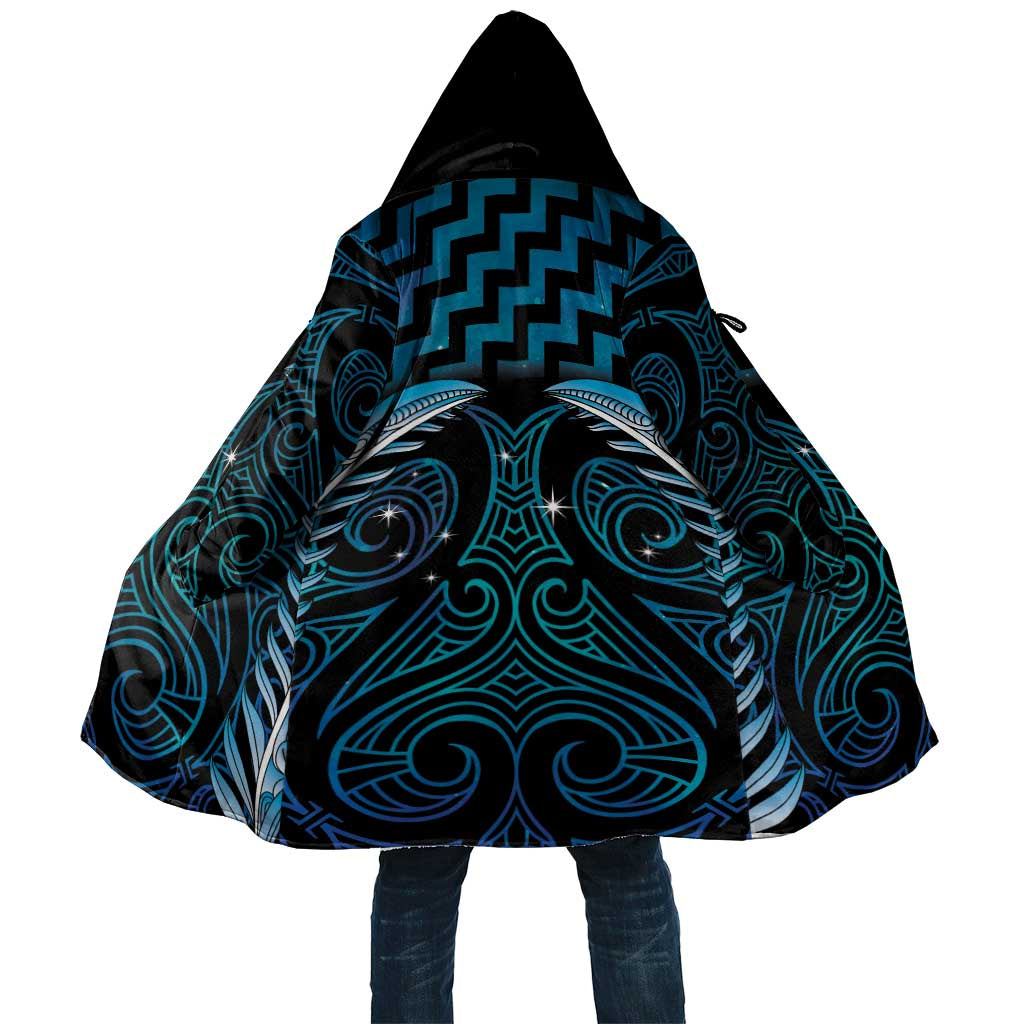 Blue Matariki New Zealand Cloak Maori Poutama Galaxy Vibes - Aussie Hoodie