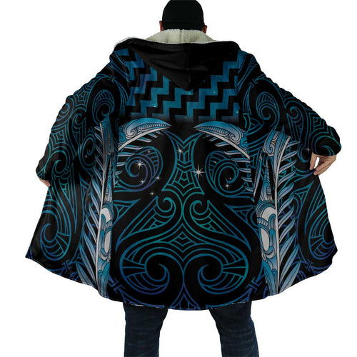 Blue Matariki New Zealand Cloak Maori Poutama Galaxy Vibes - Aussie Hoodie