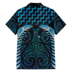 Blue Matariki New Zealand Hawaiian Shirt Maori Poutama Galaxy Vibes