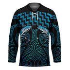 Blue Matariki New Zealand Hockey Jersey Maori Poutama Galaxy Vibes - Aussie Hoodie