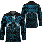 Blue Matariki New Zealand Hockey Jersey Maori Poutama Galaxy Vibes - Aussie Hoodie