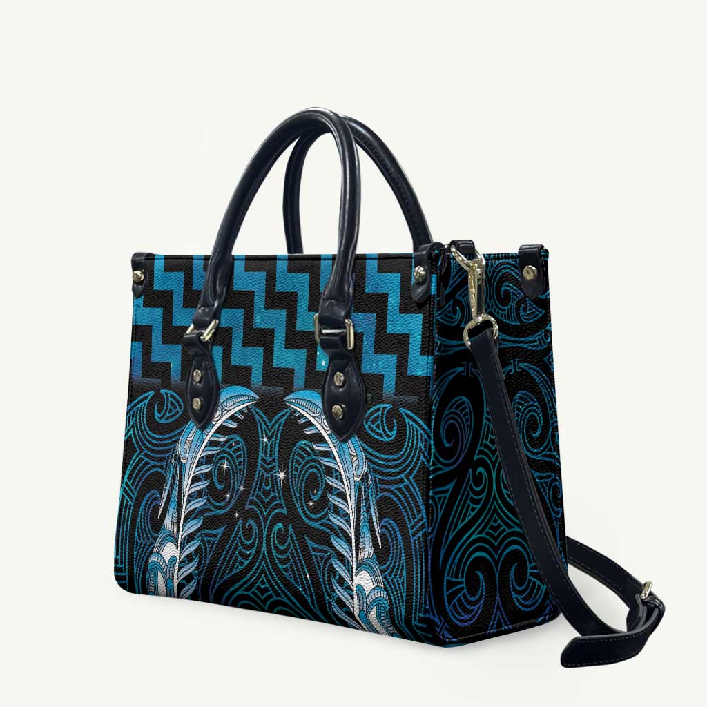 Blue Matariki New Zealand Leather Bag Maori Poutama Galaxy Vibes - Aussie Hoodie