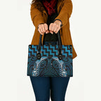 Blue Matariki New Zealand Leather Bag Maori Poutama Galaxy Vibes - Aussie Hoodie