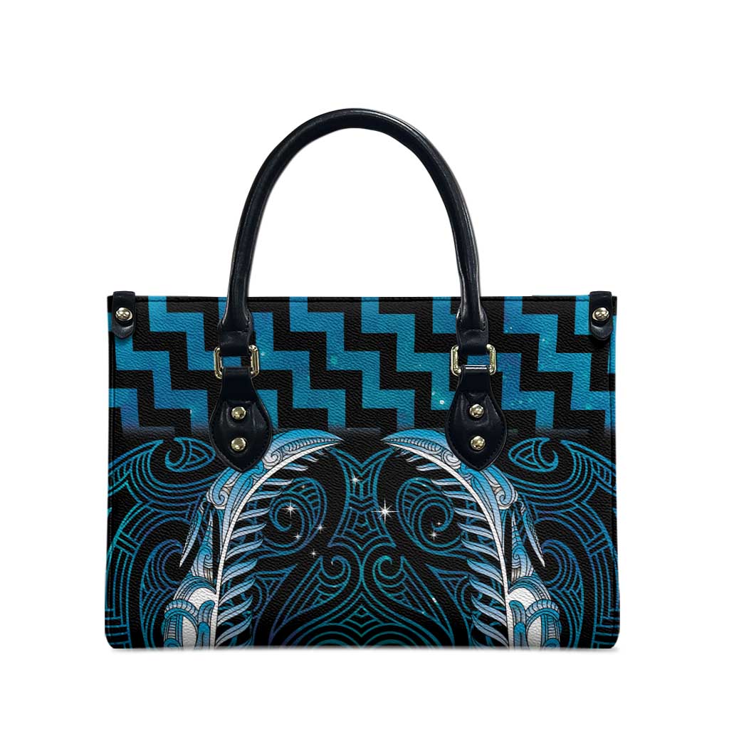 Blue Matariki New Zealand Leather Bag Maori Poutama Galaxy Vibes - Aussie Hoodie