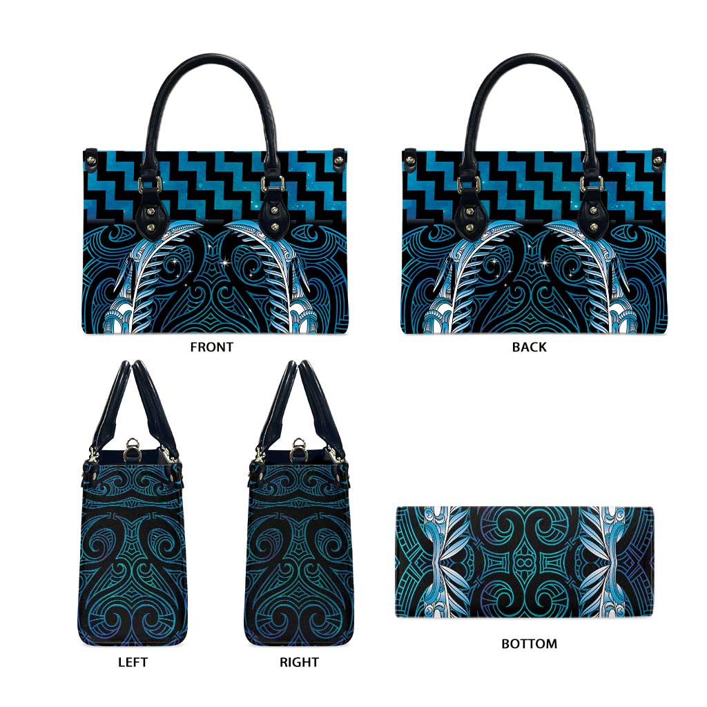 Blue Matariki New Zealand Leather Bag Maori Poutama Galaxy Vibes - Aussie Hoodie