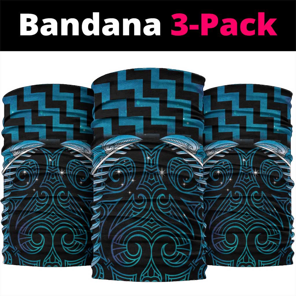 Blue Matariki New Zealand Neck Gaiter Maori Poutama Galaxy Vibes - Aussie Hoodie