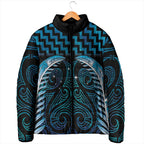 Blue Matariki New Zealand Padded Jacket Maori Poutama Galaxy Vibes - Aussie Hoodie