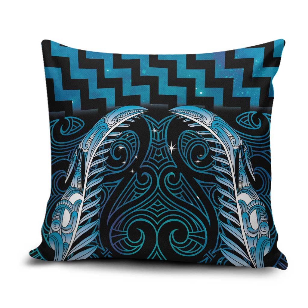 Blue Matariki New Zealand Pillow Cover Maori Poutama Galaxy Vibes - Aussie Hoodie