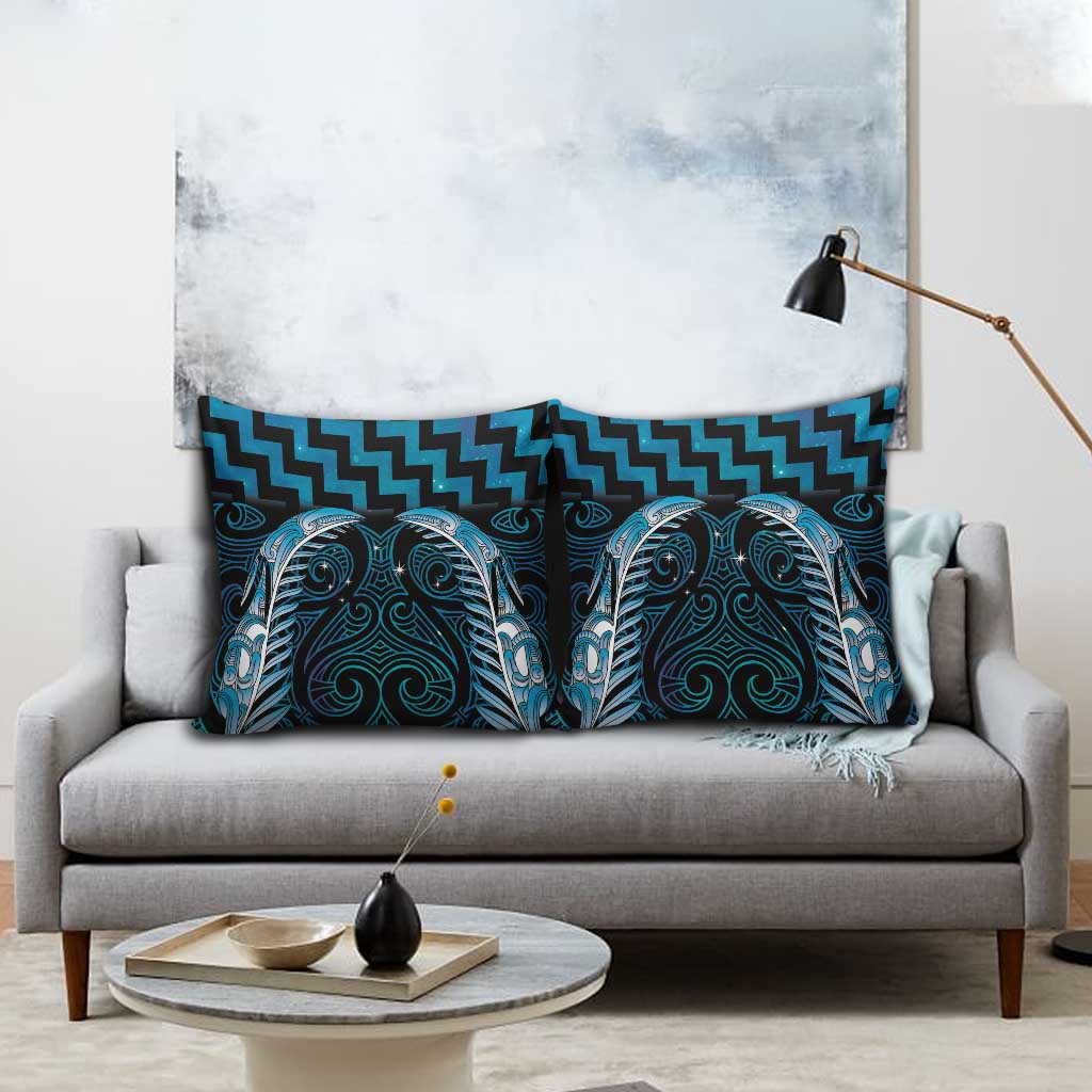 Blue Matariki New Zealand Pillow Cover Maori Poutama Galaxy Vibes - Aussie Hoodie