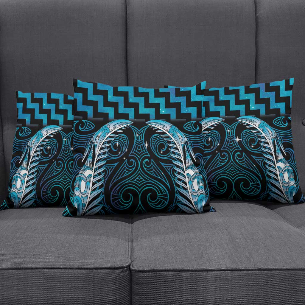 Blue Matariki New Zealand Pillow Cover Maori Poutama Galaxy Vibes - Aussie Hoodie