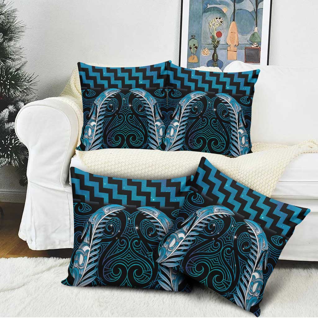 Blue Matariki New Zealand Pillow Cover Maori Poutama Galaxy Vibes - Aussie Hoodie