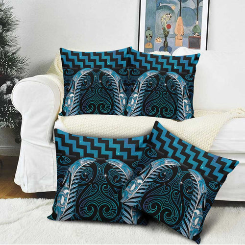 Blue Matariki New Zealand Pillow Cover Maori Poutama Galaxy Vibes - Aussie Hoodie