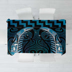 Blue Matariki New Zealand Tablecloth Maori Poutama Galaxy Vibes