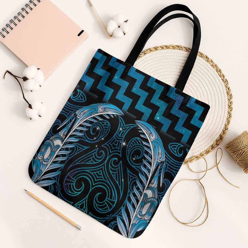 Blue Matariki New Zealand Tote Bag Maori Poutama Galaxy Vibes - Aussie Hoodie