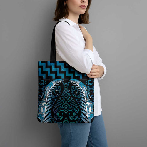 Blue Matariki New Zealand Tote Bag Maori Poutama Galaxy Vibes - Aussie Hoodie