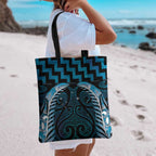 Blue Matariki New Zealand Tote Bag Maori Poutama Galaxy Vibes - Aussie Hoodie