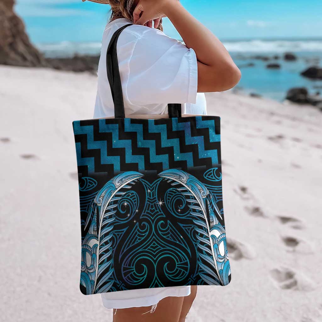 Blue Matariki New Zealand Tote Bag Maori Poutama Galaxy Vibes - Aussie Hoodie