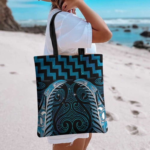 Blue Matariki New Zealand Tote Bag Maori Poutama Galaxy Vibes - Aussie Hoodie