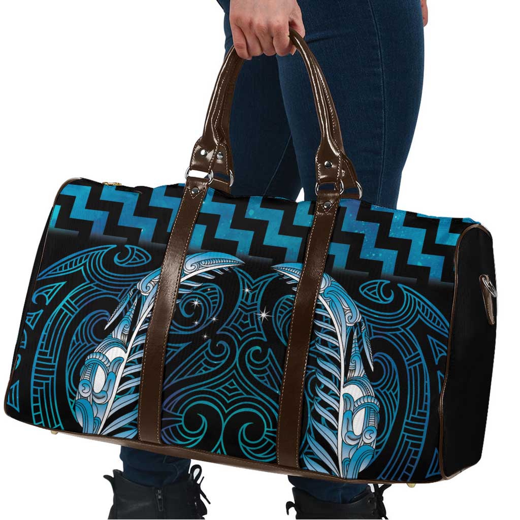 Blue Matariki New Zealand Travel Bag Maori Poutama Galaxy Vibes - Aussie Hoodie