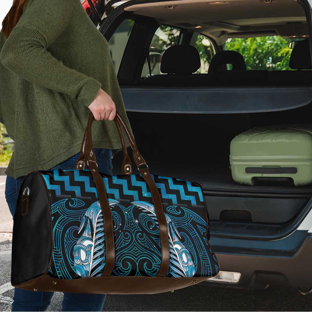 Blue Matariki New Zealand Travel Bag Maori Poutama Galaxy Vibes - Aussie Hoodie