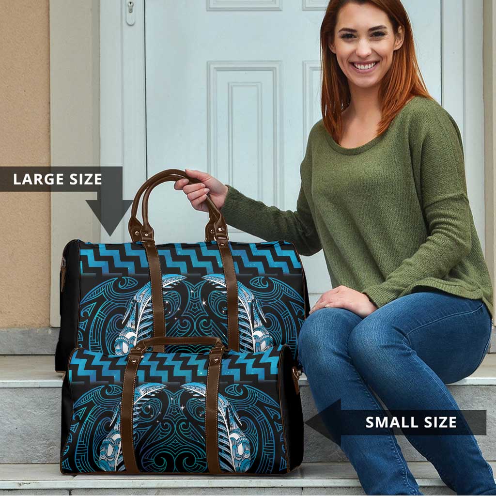 Blue Matariki New Zealand Travel Bag Maori Poutama Galaxy Vibes - Aussie Hoodie