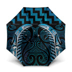 Blue Matariki New Zealand Umbrella Maori Poutama Galaxy Vibes - Aussie Hoodie