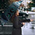 Blue Matariki New Zealand Umbrella Maori Poutama Galaxy Vibes - Aussie Hoodie