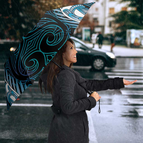 Blue Matariki New Zealand Umbrella Maori Poutama Galaxy Vibes - Aussie Hoodie