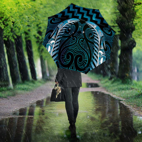 Blue Matariki New Zealand Umbrella Maori Poutama Galaxy Vibes - Aussie Hoodie