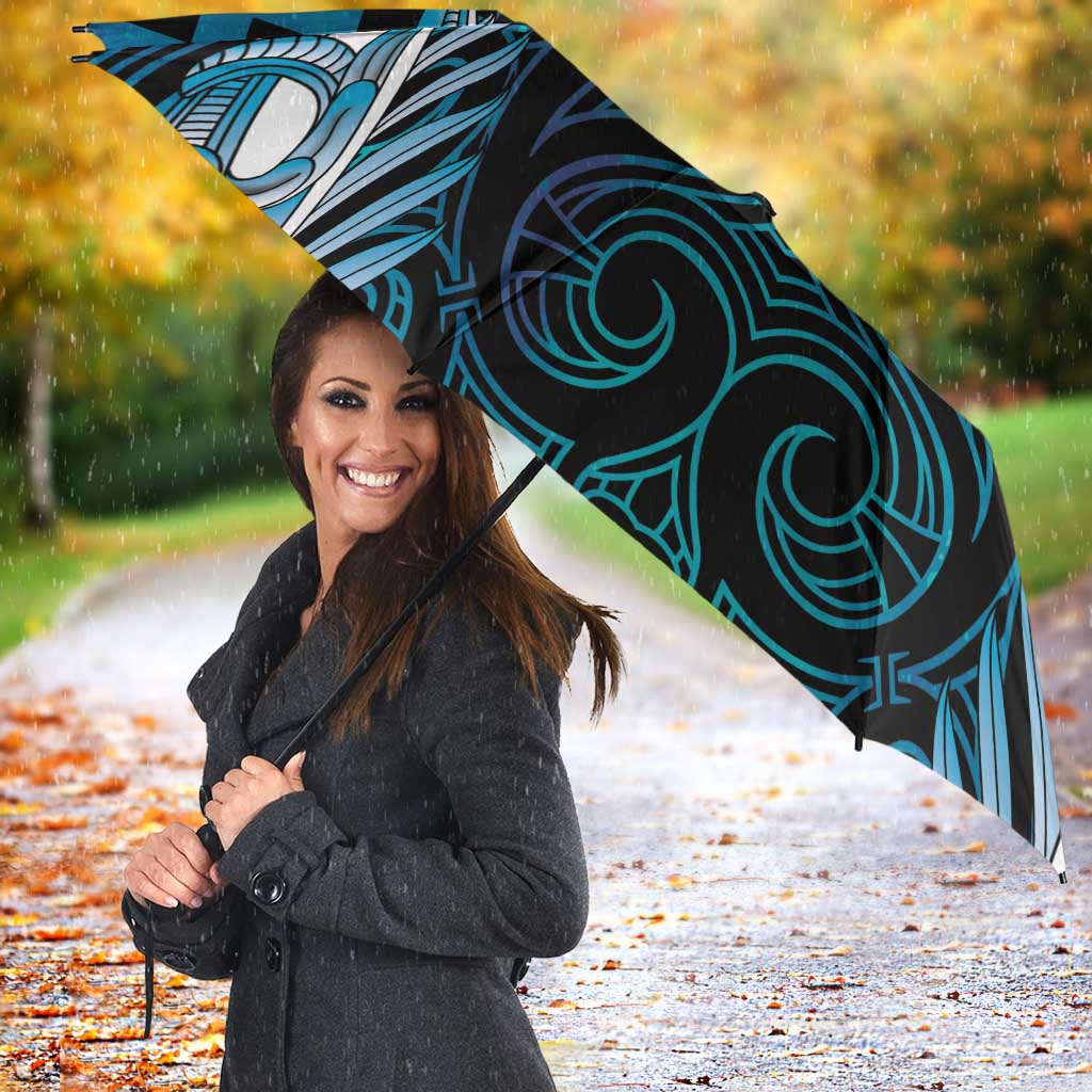 Blue Matariki New Zealand Umbrella Maori Poutama Galaxy Vibes - Aussie Hoodie