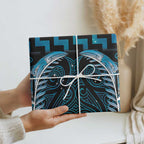 Blue Matariki New Zealand Wrapping Paper Maori Poutama Galaxy Vibes - Aussie Hoodie