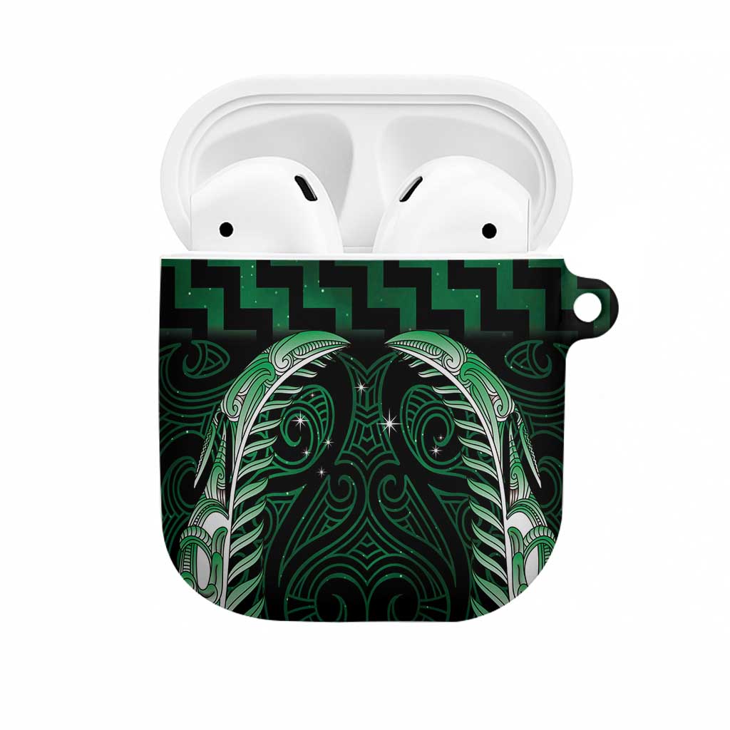 Green Matariki New Zealand AirPods Case Maori Poutama Galaxy Vibes - Aussie Hoodie