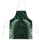 Green Matariki New Zealand Apron Maori Poutama Galaxy Vibes - Aussie Hoodie