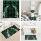 Green Matariki New Zealand Bathroom Set Maori Poutama Galaxy Vibes - Aussie Hoodie