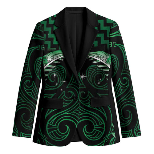 Green Matariki New Zealand Blazer Maori Poutama Galaxy Vibes - Aussie Hoodie