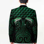 Green Matariki New Zealand Blazer Maori Poutama Galaxy Vibes - Aussie Hoodie