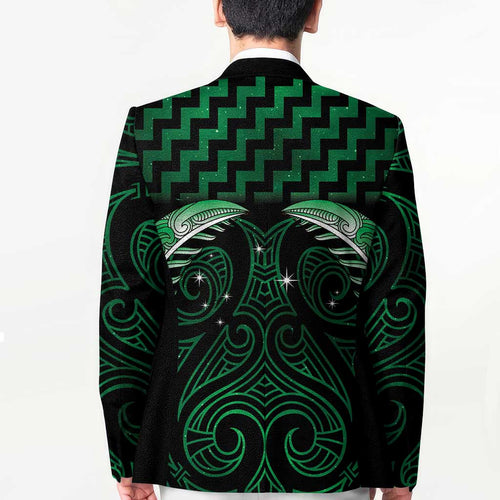 Green Matariki New Zealand Blazer Maori Poutama Galaxy Vibes - Aussie Hoodie