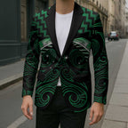 Green Matariki New Zealand Blazer Maori Poutama Galaxy Vibes - Aussie Hoodie