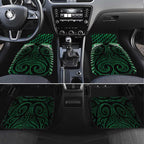 Green Matariki New Zealand Car Mats Maori Poutama Galaxy Vibes