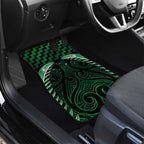 Green Matariki New Zealand Car Mats Maori Poutama Galaxy Vibes