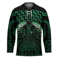 Green Matariki New Zealand Hockey Jersey Maori Poutama Galaxy Vibes - Aussie Hoodie