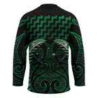 Green Matariki New Zealand Hockey Jersey Maori Poutama Galaxy Vibes - Aussie Hoodie