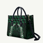 Green Matariki New Zealand Leather Bag Maori Poutama Galaxy Vibes - Aussie Hoodie