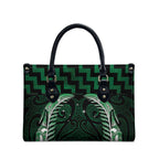 Green Matariki New Zealand Leather Bag Maori Poutama Galaxy Vibes - Aussie Hoodie