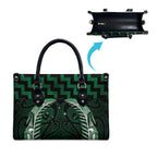 Green Matariki New Zealand Leather Bag Maori Poutama Galaxy Vibes - Aussie Hoodie