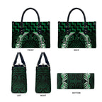Green Matariki New Zealand Leather Bag Maori Poutama Galaxy Vibes - Aussie Hoodie