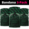 Green Matariki New Zealand Neck Gaiter Maori Poutama Galaxy Vibes - Aussie Hoodie