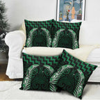 Green Matariki New Zealand Pillow Cover Maori Poutama Galaxy Vibes - Aussie Hoodie
